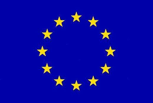 Stolní vlaječka EU - praporek se šňůrkou