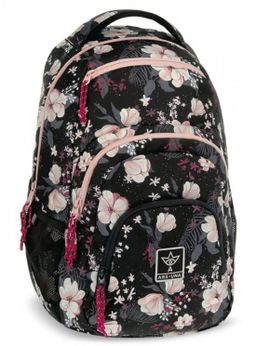 Obrázek produktu: Studentský batoh Ars Una - Flowery Black AU2