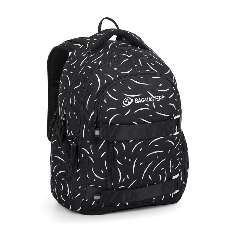 Levně Studentský batoh NOMAD – černo-bílý