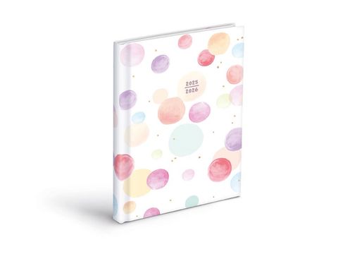 Obrázek produktu: Studentský diář 2025-2026 A6 - pastelové puntíky