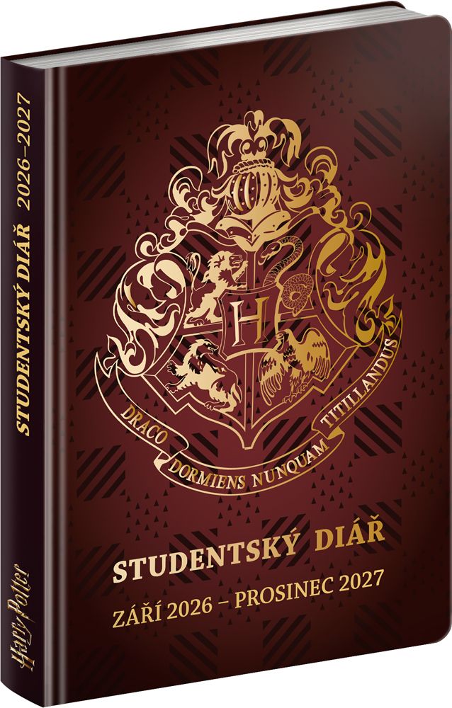 Studentský diář Harry Potter (září 2026 – prosinec 2027), 9,8 × 14,5 cm