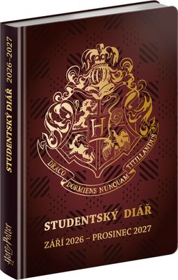 Obrázek produktu: Studentský diář Harry Potter (září 2026 – prosinec 2027), 9,8 × 14,5 cm