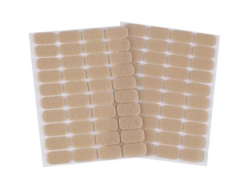 Obrázek produktu: Suchý zip, samolepicí obdélník, BÉŽOVÝ 8,5 x 11 cm - 20 párů