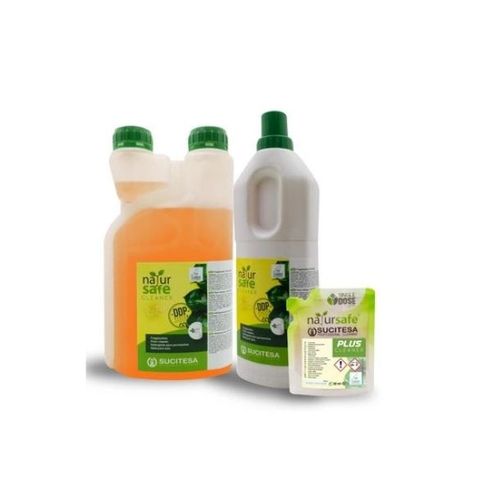 Obrázek produktu: SUCITESA čistič na podlahy 16 ks 50 ml sáčků + lahev - tráva