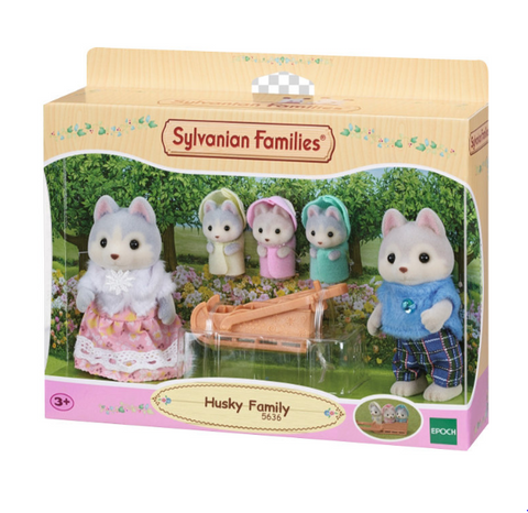 Obrázek produktu: Sylvanian family Rodina Husky s trojčaty