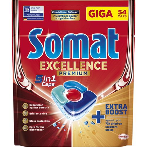 Somat Excellence Premium 5in1 - tablety do myčky - 54 tablet