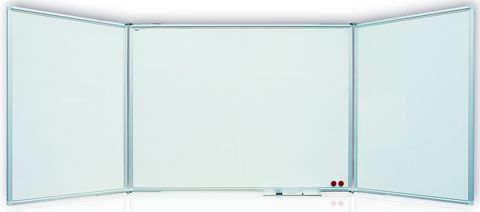 Obrázek produktu: Tabule magnetická Triptych 120 × 90/240 cm keramickým povrchem -bílá