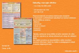Obrázek produktu: Tabulky rozvoje dítěte (3-6 roků)