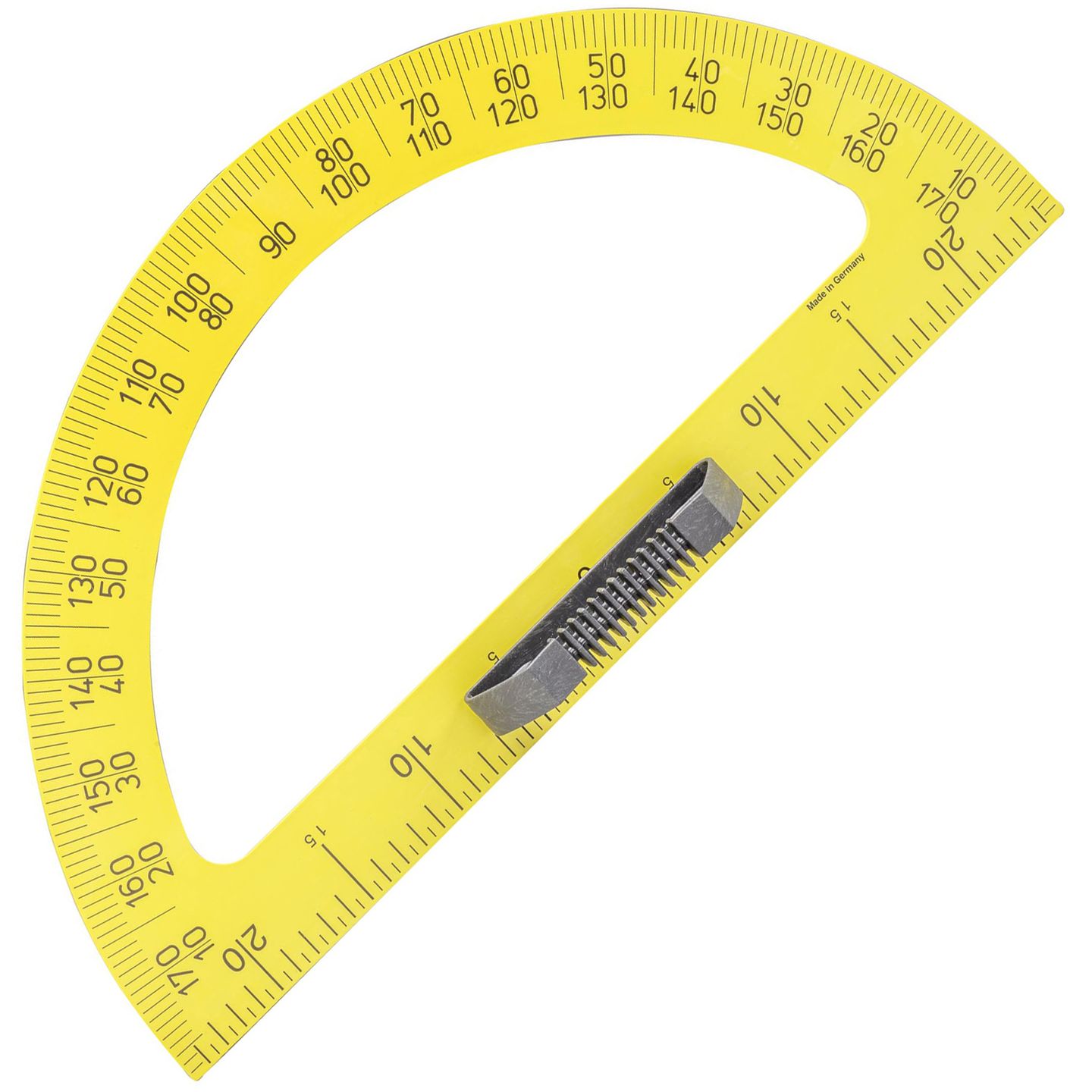 Tabulový úhloměr WISSNER 180° 50 cm - žlutý