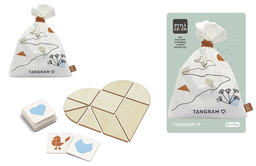Obrázek produktu: Tangram srdce - dřevěné hlavolamy do kapsy