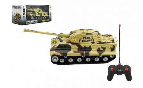 Obrázek produktu: Tank RC PANTHER plast 25cm na baterie 27 mHz se zvukem se světlem