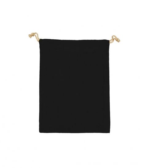 Obrázek produktu: Taška bavlněná se šňůrkou MINIS, 140g/m2, 10 x 14cm, černá (Black)