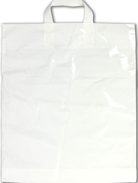Obrázek produktu: Taška PE 40 × 45 cm, bílá s uchem
