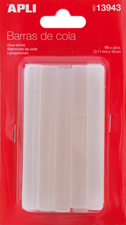 Obrázek produktu: Tavné tyčinky APLI - 11 mm × 10 cm - 10 ks