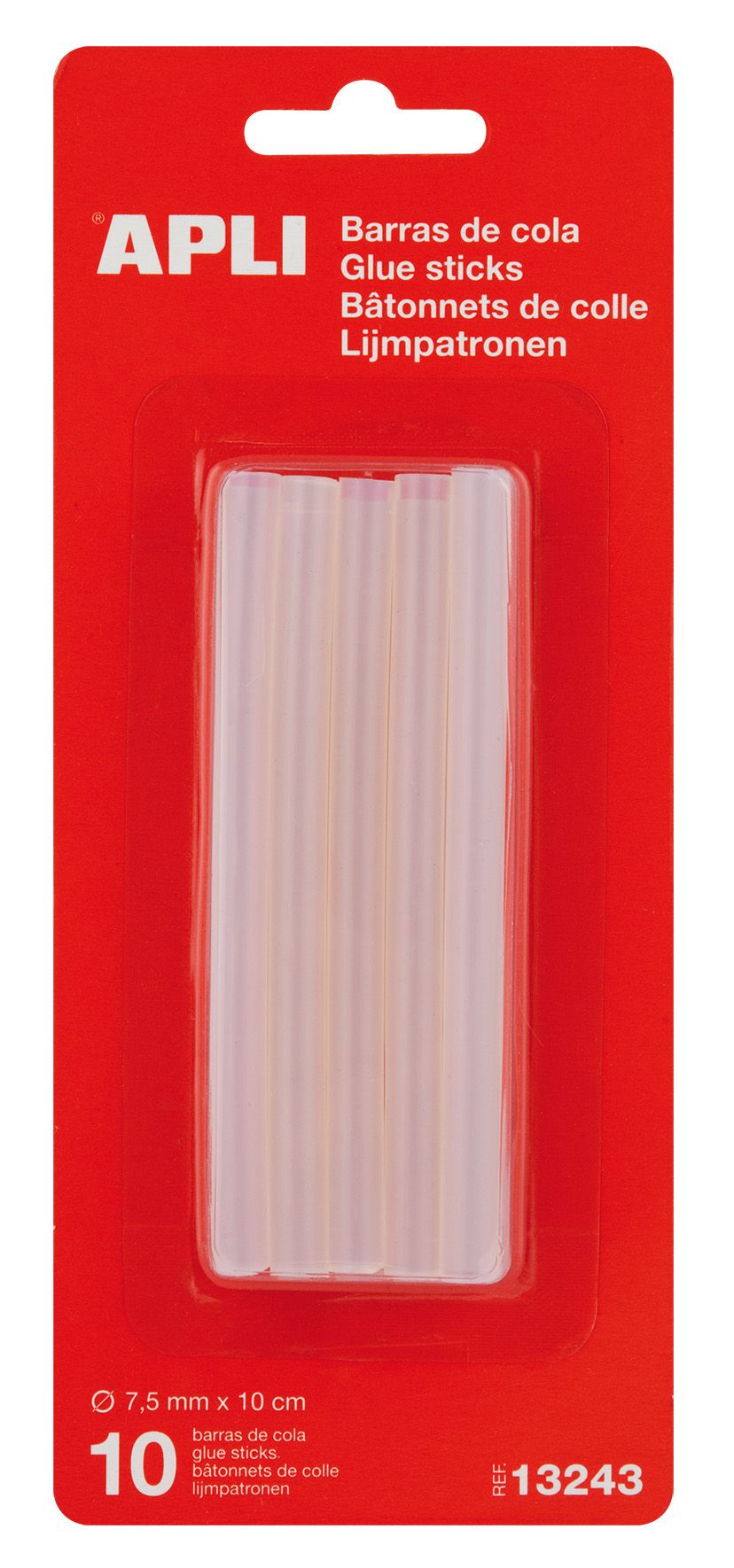 Tavné tyčinky APLI - 7,5 mm × 10 cm - 10 ks