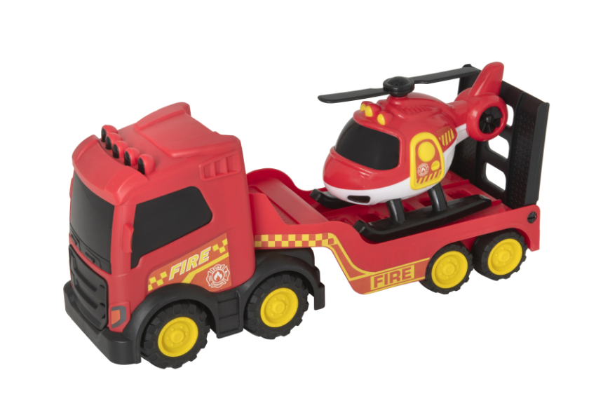 Teamsterz hasičský nákladní vůz a helikoptéra