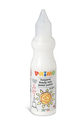 Obrázek produktu: Temperová barva 3D PRIMO, 50 ml, lahvička s tenkým hrotem, bílá