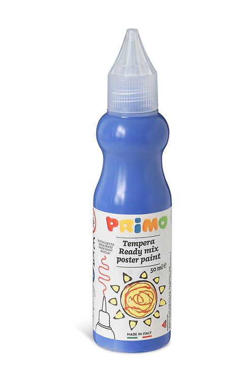 Obrázek produktu: Temperová barva 3D PRIMO, 50 ml, lahvička s tenkým hrotem, modrá