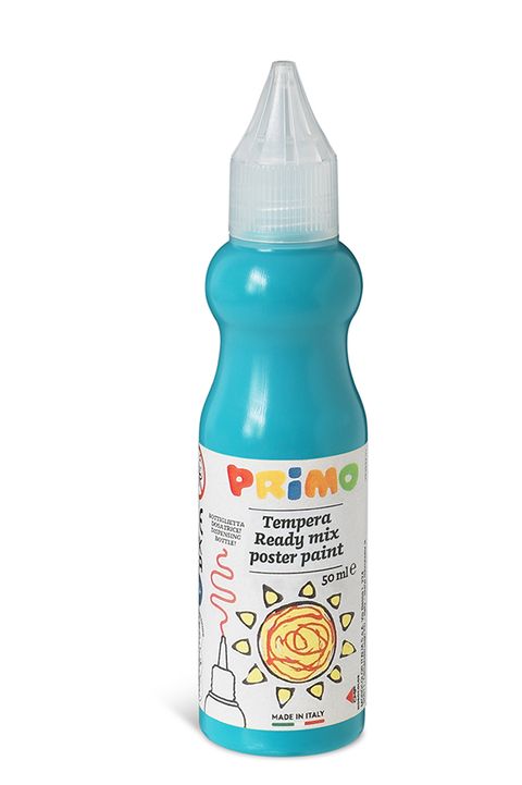 Obrázek produktu: Temperová barva 3D PRIMO, 50 ml, lahvička s tenkým hrotem, tyrkysová
