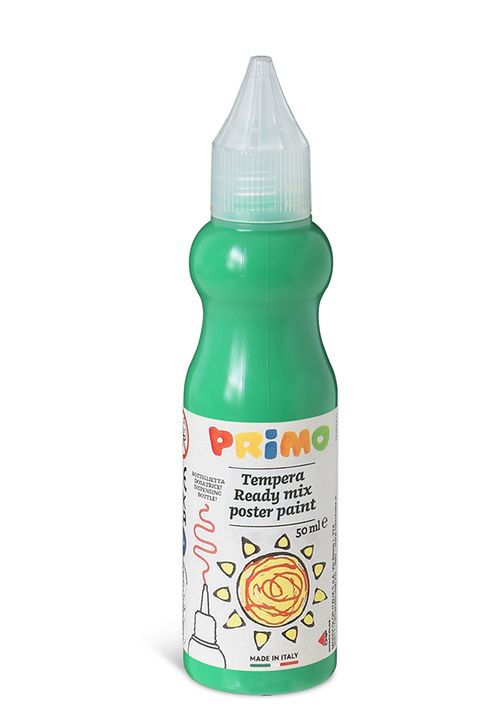 Obrázek produktu: Temperová barva 3D PRIMO, 50 ml, lahvička s tenkým hrotem, zelená