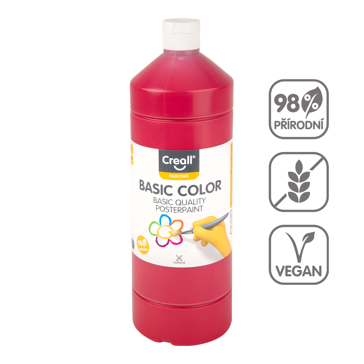 Temperová barva Creall - 1 L - tmavě červená