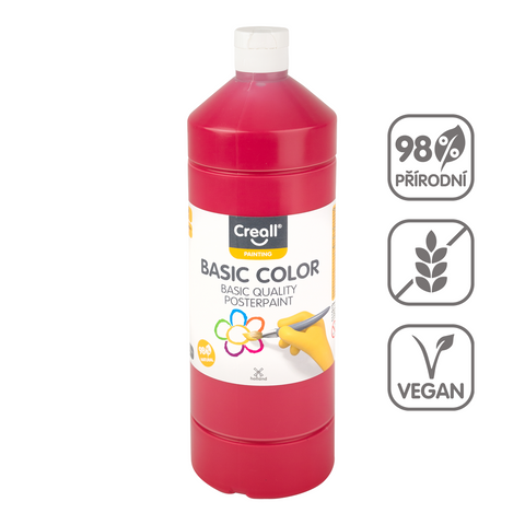 Obrázek produktu: Temperová barva Creall - 1 L - tmavě červená