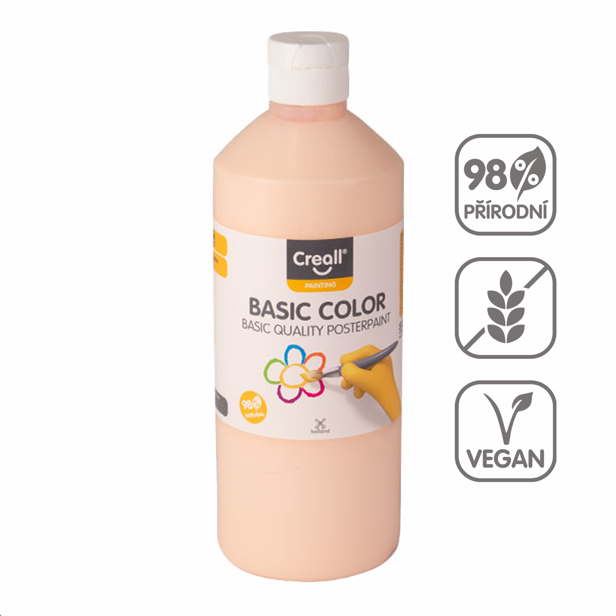 Temperová barva Creall 500 ml - pastelově oranžová