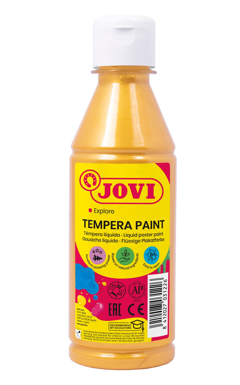 Temperová barva JOVI 250 ml - Zlatá