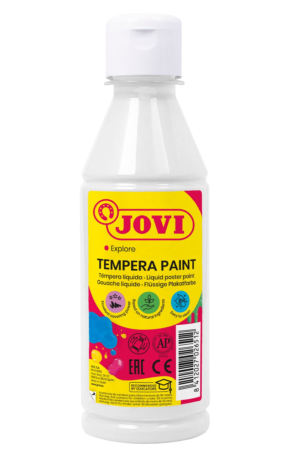 Temperová barva JOVI PREMIUM 250 ml - Bílá