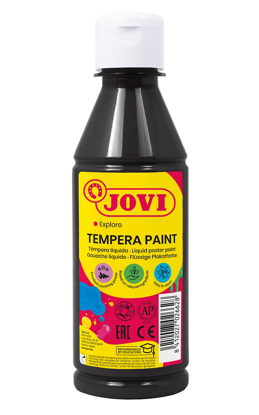 Temperová barva JOVI PREMIUM 250 ml - Černá