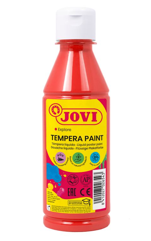 Obrázek produktu: Temperová barva JOVI PREMIUM 250 ml - Červená