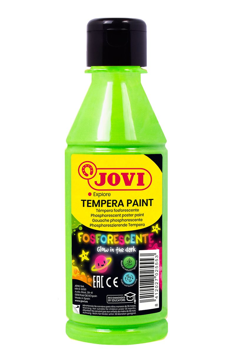 Temperová barva JOVI PREMIUM 250 ml, neonová - Zelená