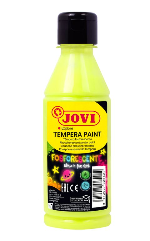 Obrázek produktu: Temperová barva JOVI PREMIUM 250 ml, neonová - Žlutá