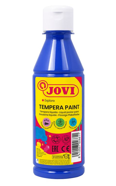 Obrázek produktu: Temperová barva JOVI PREMIUM 250 ml - Tmavě modrá