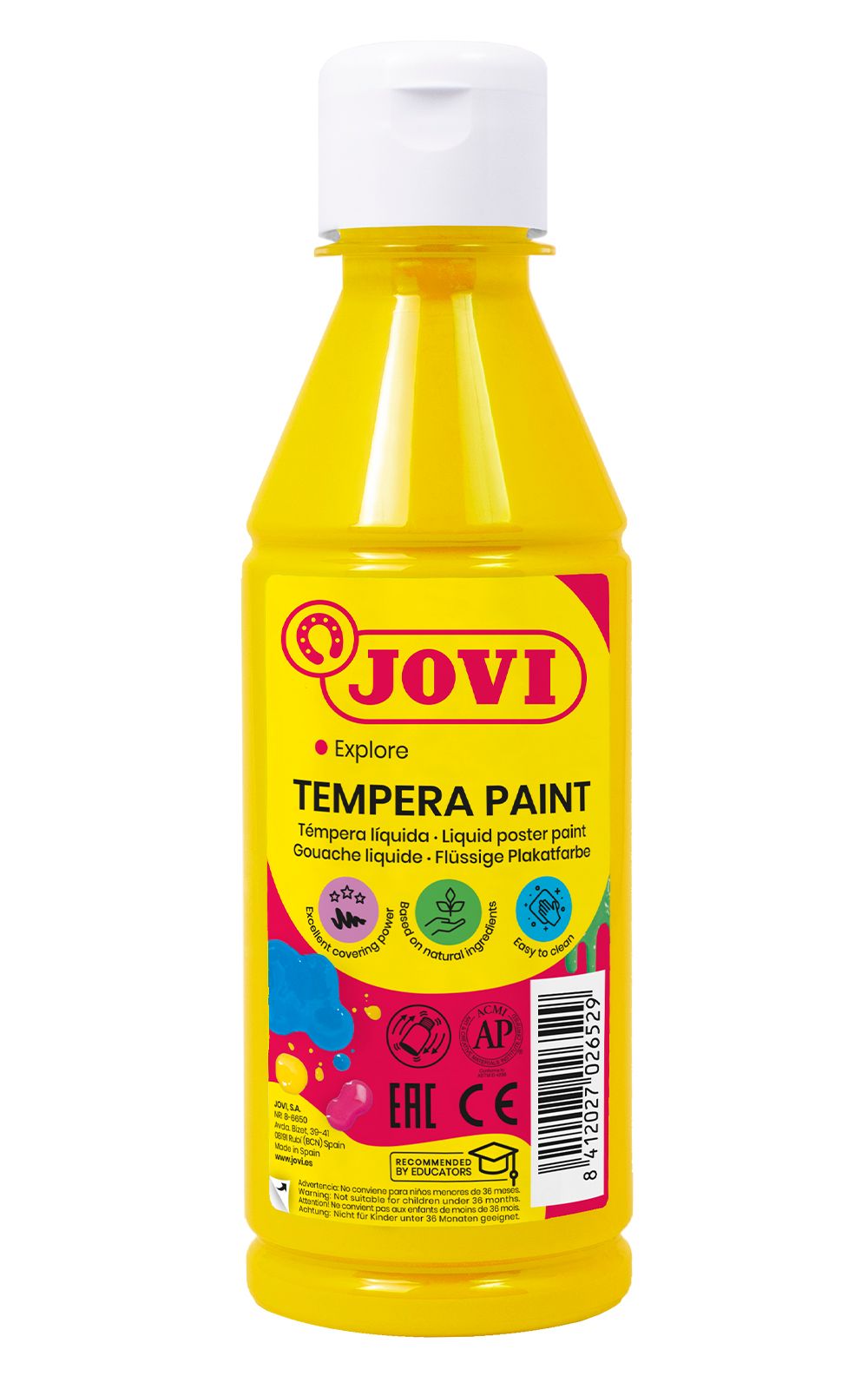 Temperová barva JOVI PREMIUM 250 ml - Žlutá