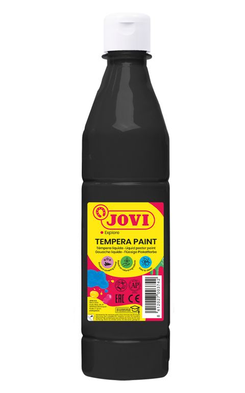 Obrázek produktu: Temperová barva JOVI PREMIUM 500 ml - Černá