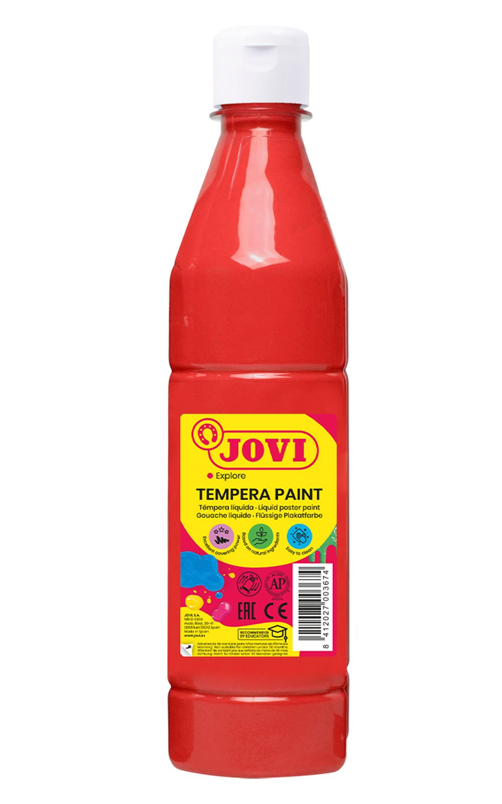 Temperová barva JOVI PREMIUM 500 ml - Červená
