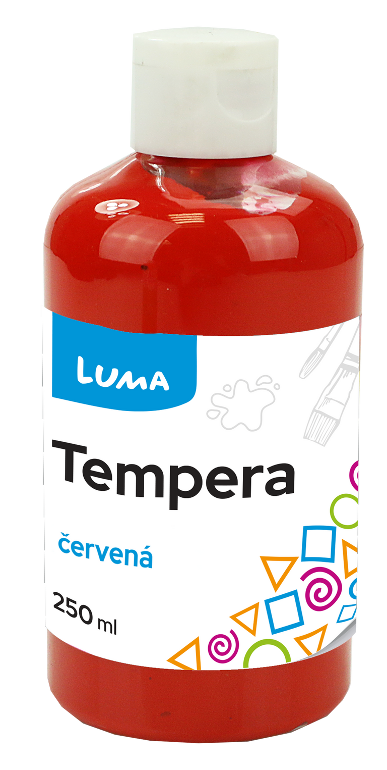 Barvy temperové LUMA 250ml červená LUMA trading s.r.o.