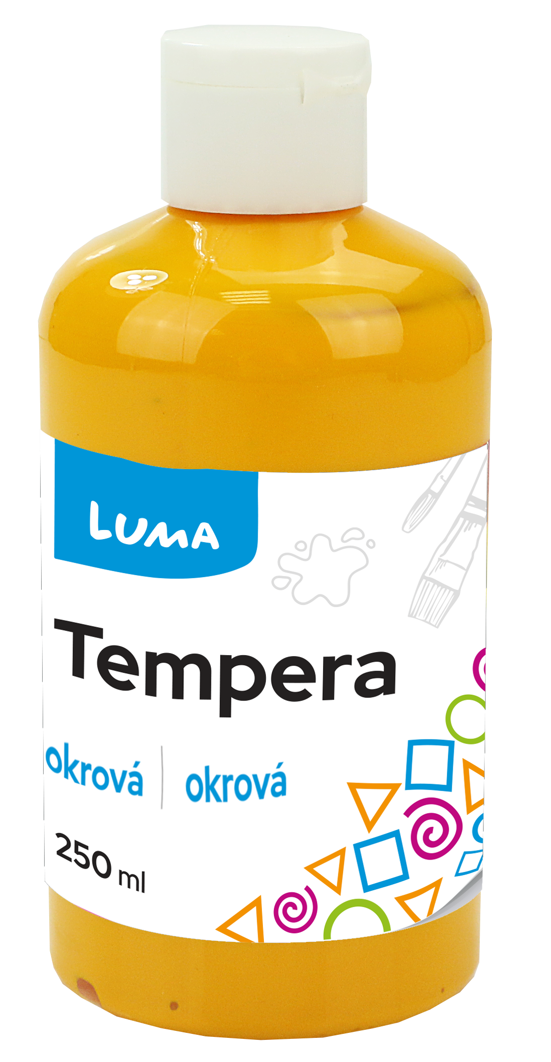 Temperová barva LUMA, 250 ml - okrová