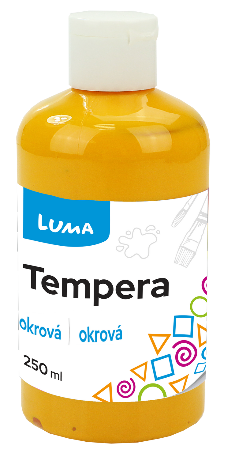 Barvy temperové LUMA 250ml okrová LUMA trading s.r.o.