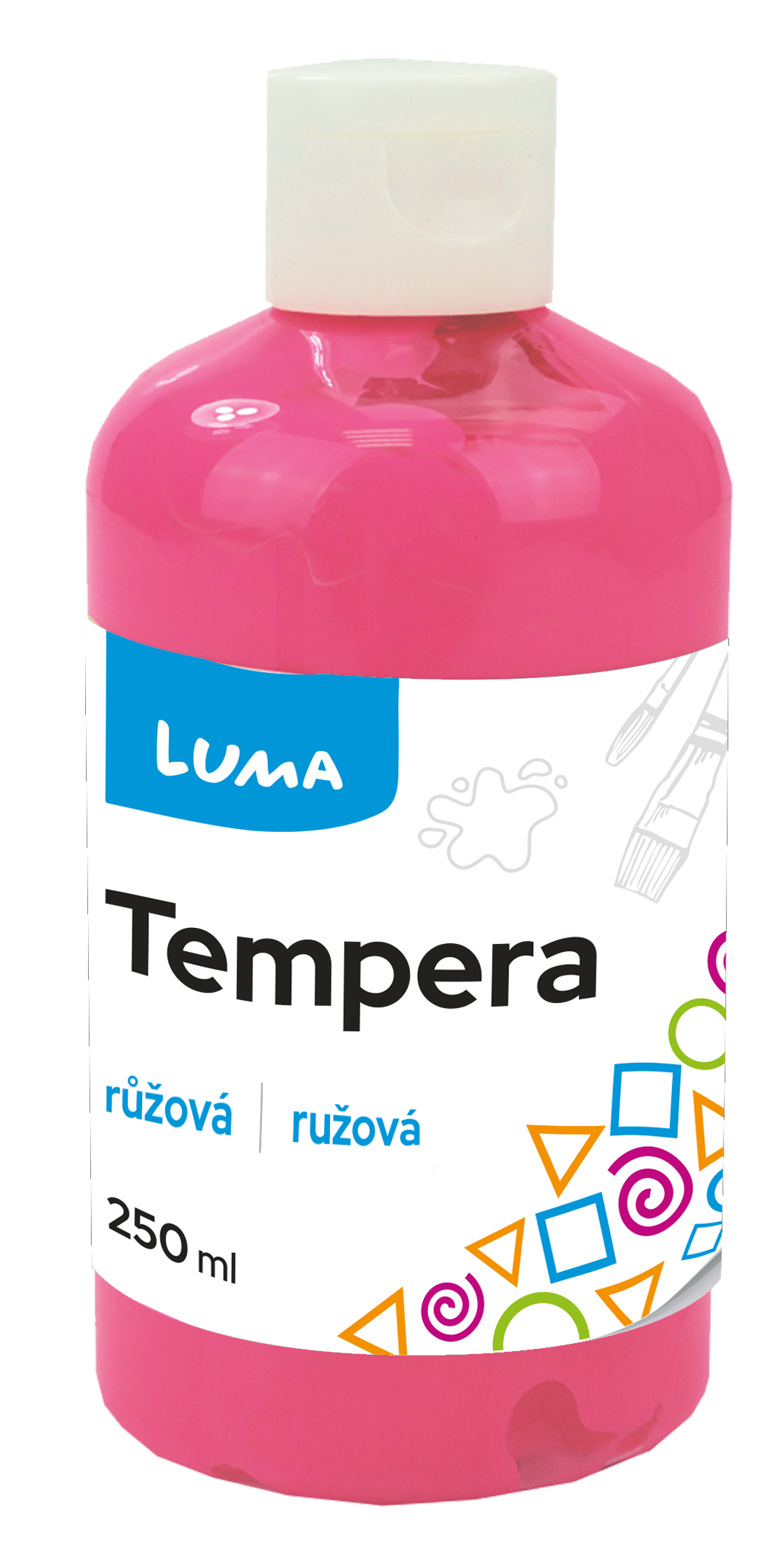 Temperová barva LUMA, 250 ml - růžová