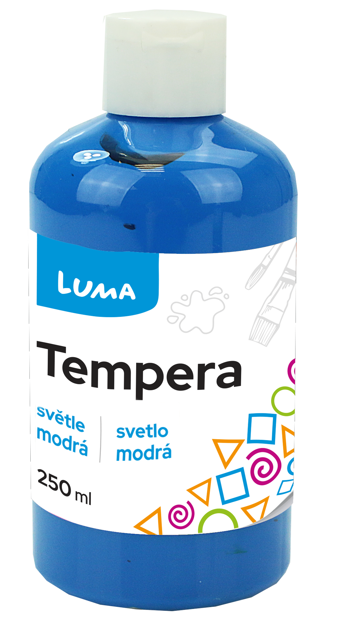 Temperová barva LUMA, 250 ml - světle modrá