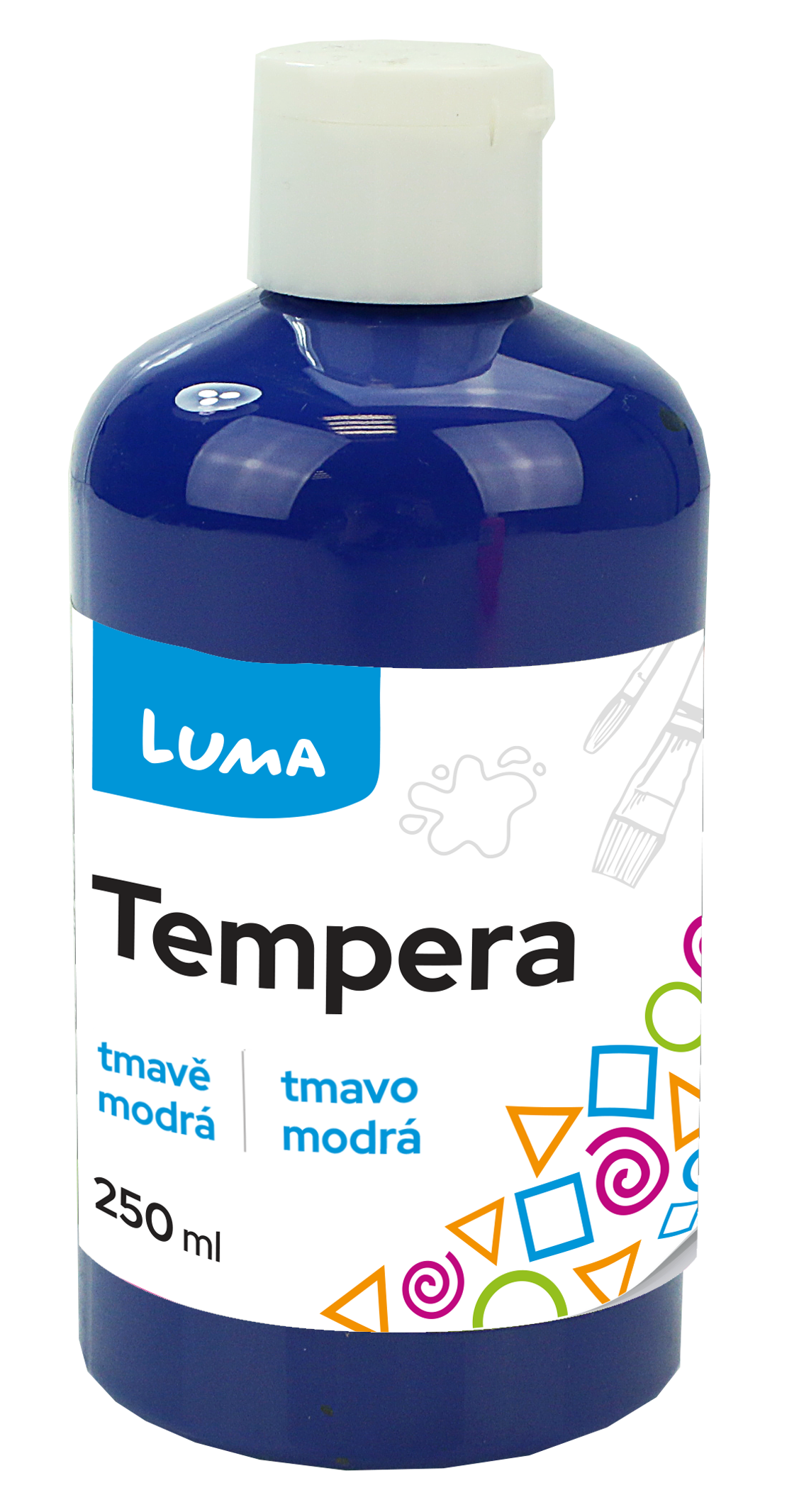 Temperová barva LUMA, 250 ml - tmavě modrá
