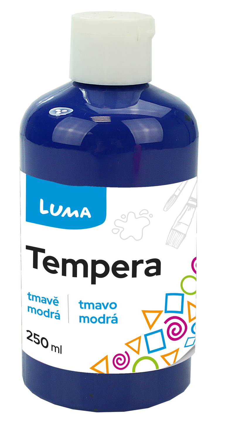 Barvy temperové LUMA 250ml modrá tmavě LUMA trading s.r.o.