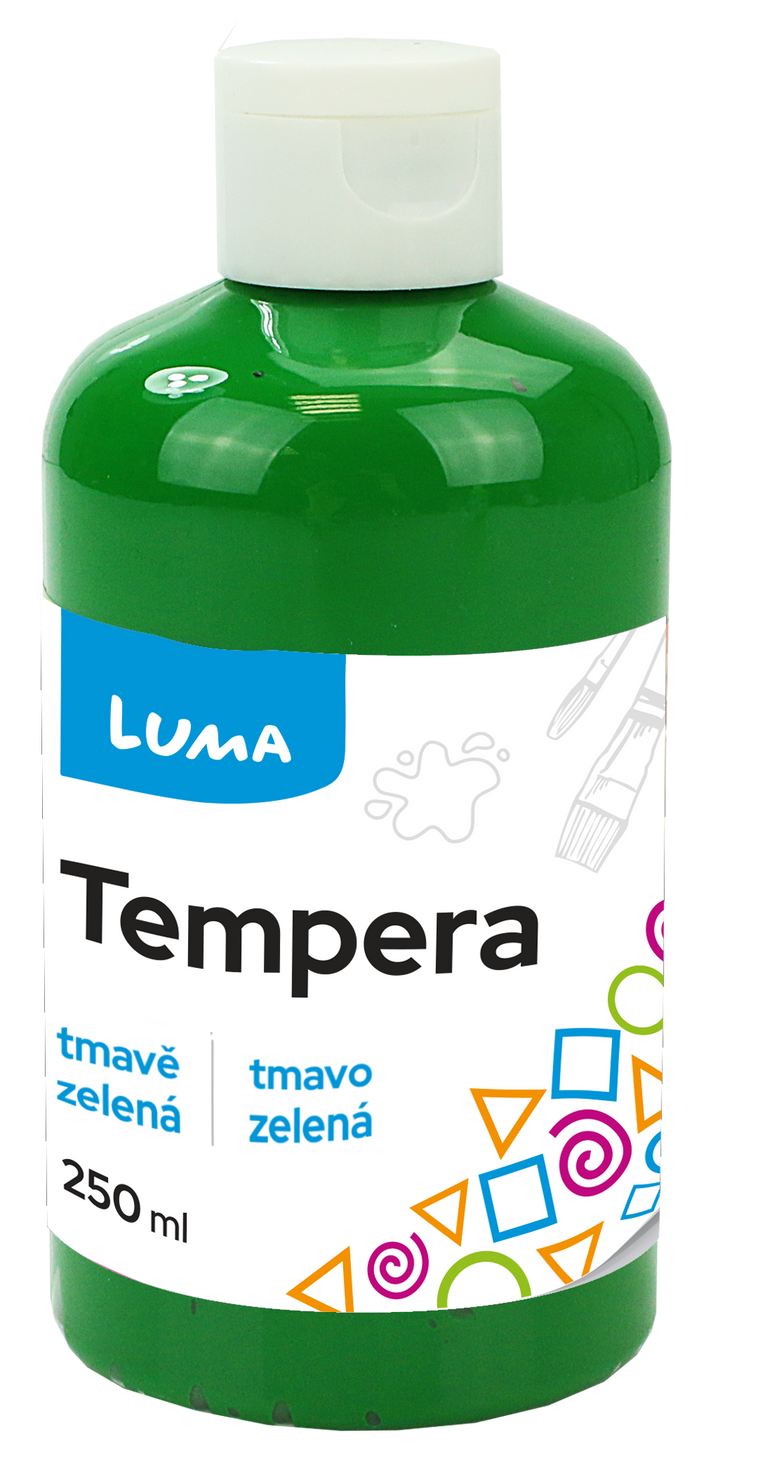 Barvy temperové LUMA 250ml zelená tmavě LUMA trading s.r.o.
