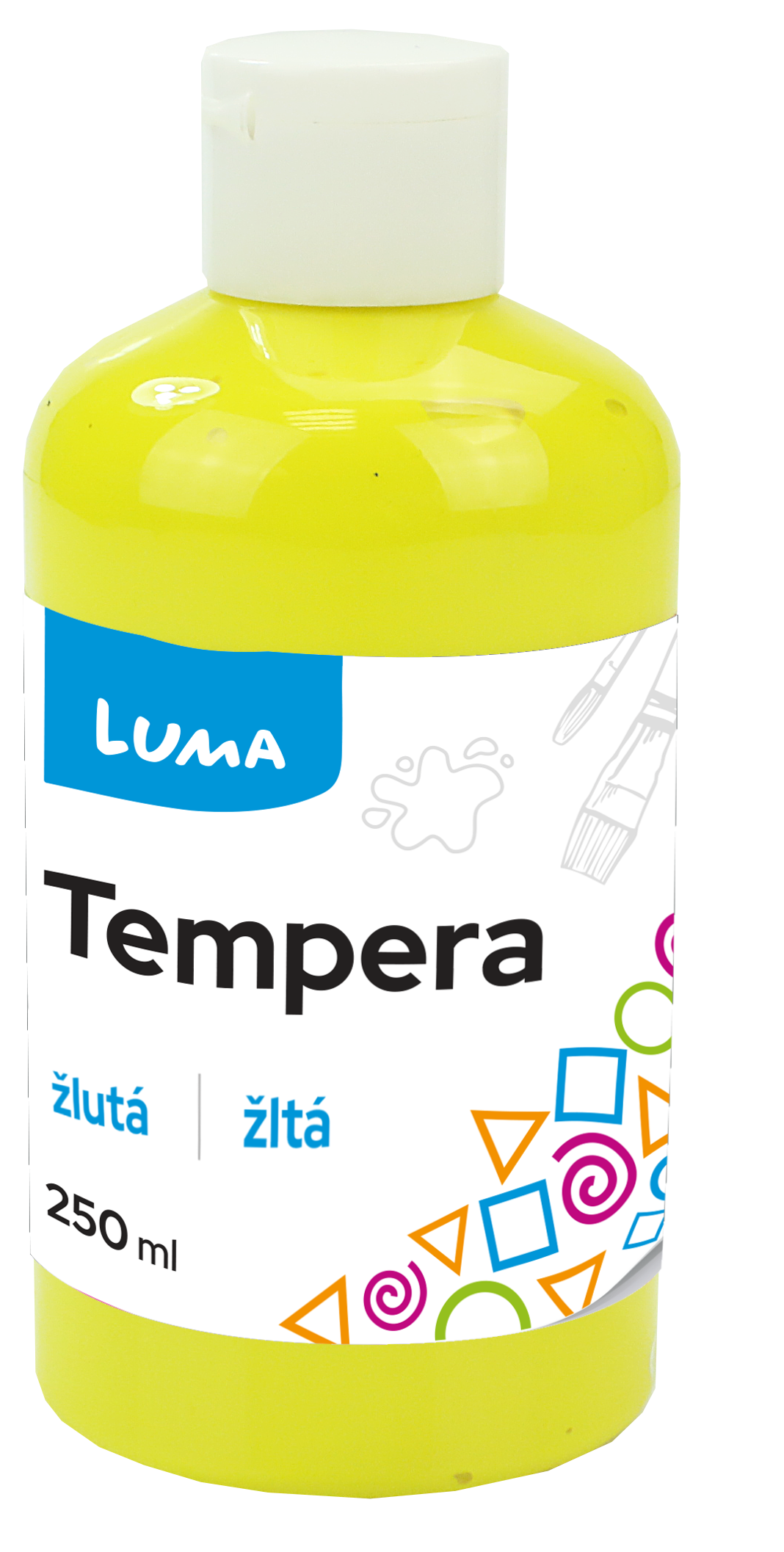 Temperová barva LUMA, 250 ml - žlutá