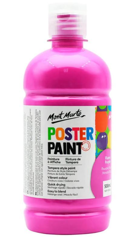 Temperová barva Mont Marte 500 ml - FLUO fialová