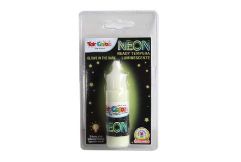 Obrázek produktu: Temperová barva NEON - 25 ml - fosforeskující zelená