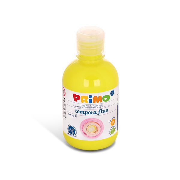 Temperová barva Primo fluorescenční - 300 ml - žlutá