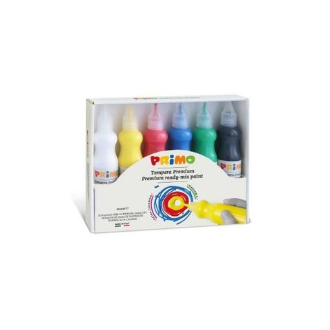 Obrázek produktu: Temperové 3D barvy PRIMO, sada 6 × 75 ml - BASIC